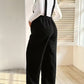 Casual Corduroy Maternity Overalls with Adjustable Straps