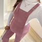 Casual Corduroy Maternity Overalls with Adjustable Straps