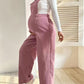 Casual Corduroy Maternity Overalls with Adjustable Straps