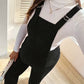 Casual Corduroy Maternity Overalls with Adjustable Straps
