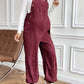 Casual Maternity Corduroy Overalls Jumpsuit with Adjustable Waist