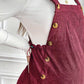Casual Maternity Corduroy Overalls Jumpsuit with Adjustable Waist
