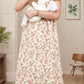 Elegant Floral Maternity & Nursing Dress