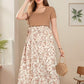 Elegant Floral Maternity & Nursing Dress