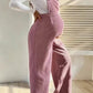 Casual Corduroy Maternity Overalls with Adjustable Straps